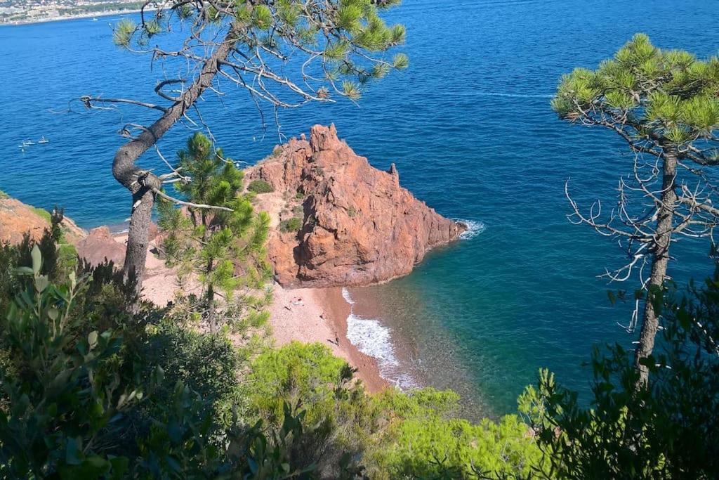 2 Pieces Climatise A 200M Des Plages Apartman Théoule-sur-Mer Kültér fotó