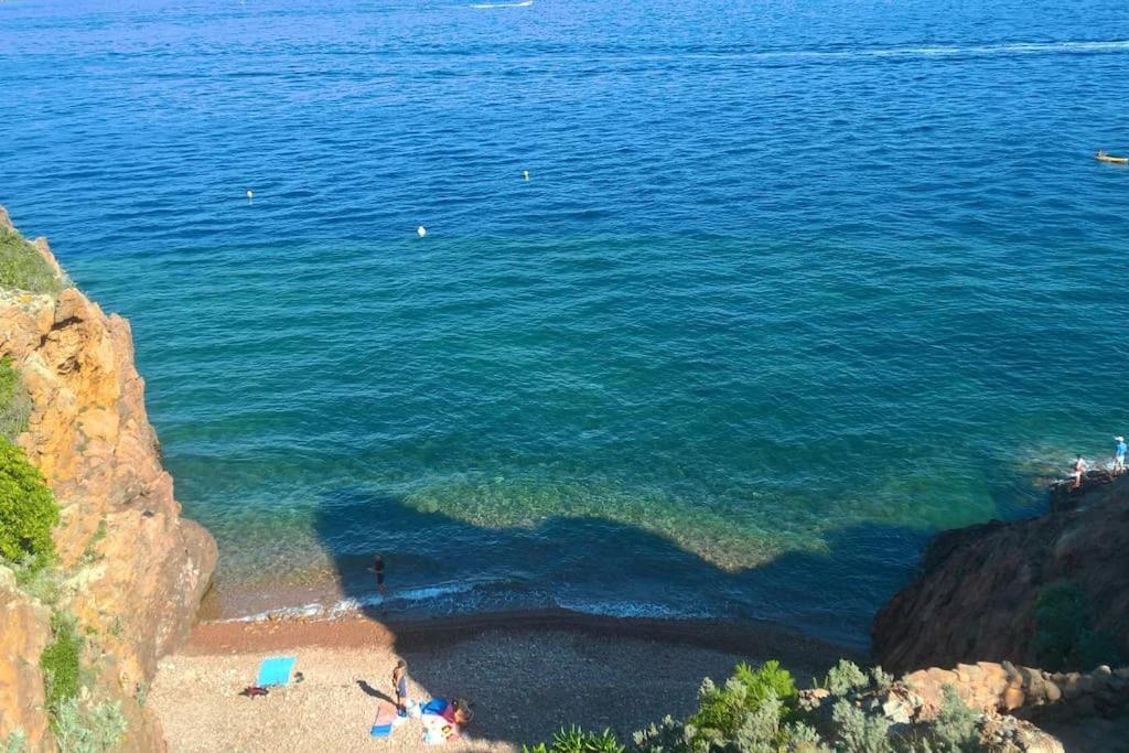 2 Pieces Climatise A 200M Des Plages Apartman Théoule-sur-Mer Kültér fotó